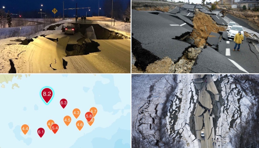 ВИДЕО: Страшни снимки од разорниот земјотрес на Алјаска