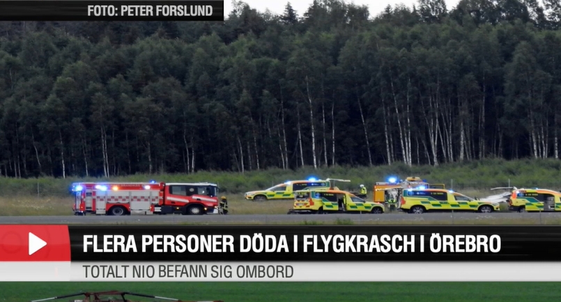 ВОНРЕДНА ВЕСТ: Неколку лица загинаа откако вечерва се урна мал авион со девет патници во Шведска