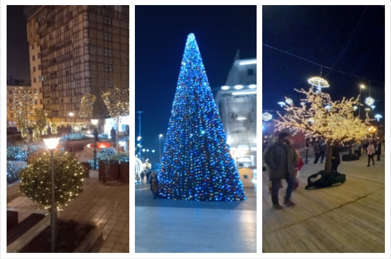ПОГЛЕДНЕТЕ: Центарот на Скопје вечерва блесна новогодишно украсен (ФОТО ГАЛЕРИЈА)