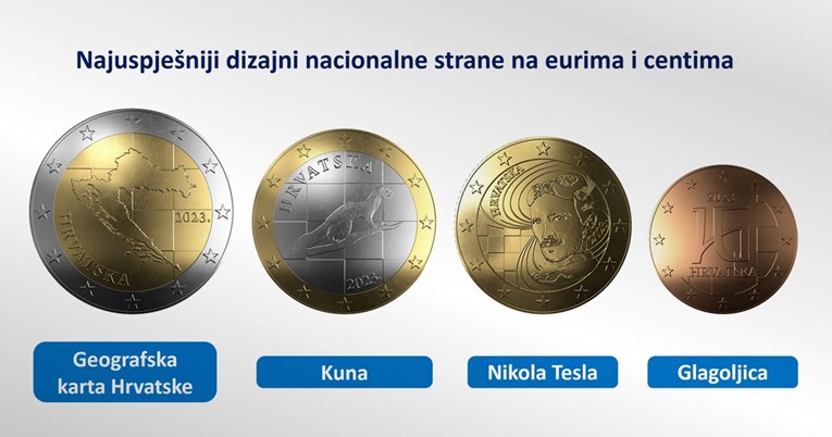 ОБЈАВЕН ДИЗАЈНОТ НА МОНЕТИТЕ: Погледнете како ќе изгледаат хрватските евра и центи (ФОТО)