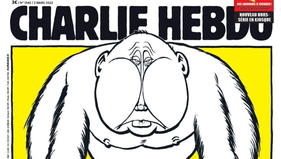 „Шарли Ебдо“ удри по Путин: Ботоксиран мајмун со мало „бабуле“ (ФОТО)