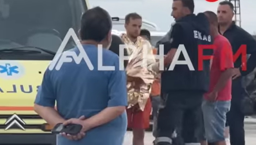 ФОТО: Ова е момчето од Македонија кое е спасено во последен момент на Халкидики!