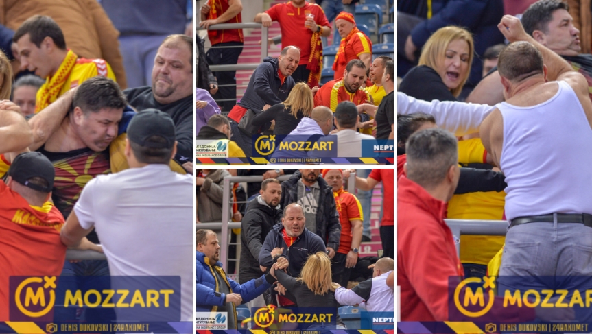 СЕ ПОЈАВИЈА И ФОТОГРАФИИ: Македонски навивачи се тепаа на трибините! (ФОТО)