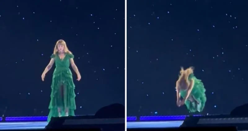 Фановите шокирани, пејачка скокна на глава во „океан“ на сцената: „Како го изведе тоа?!“ (Видео)