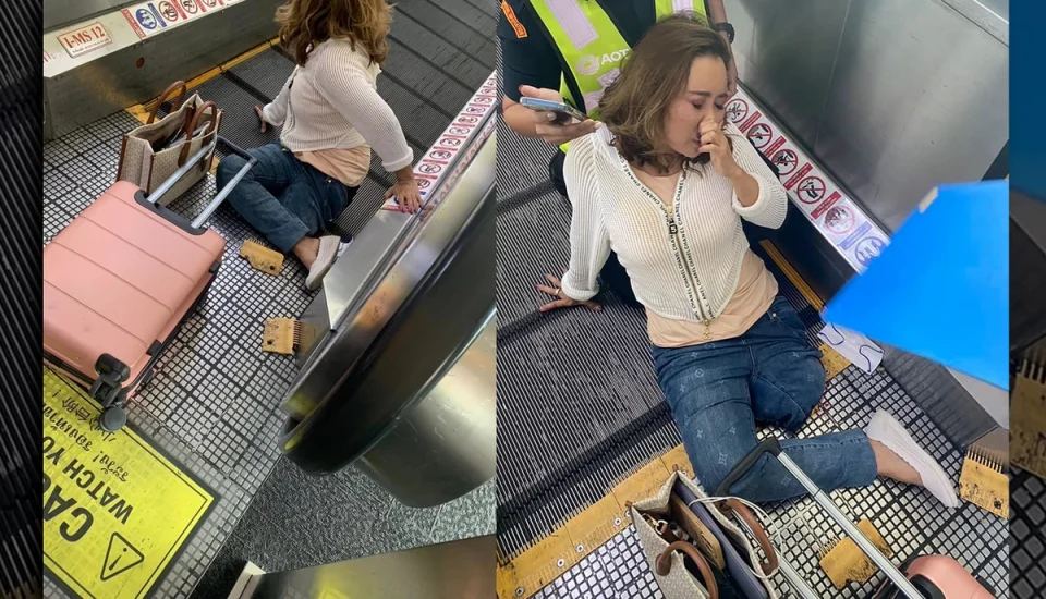 ХОРОР НА АЕРОДРОМ: На жена ѝ се заглави ногата на ескалатор, морало да ѝ ја отсечат на лице место