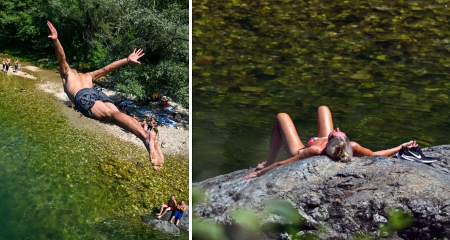 ФОТО ГАЛЕРИЈА: Разголена згодна девојка и водени лудории денеска на Матка
