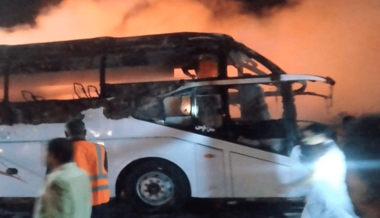 Се запали автобус на Стража (ФОТО)