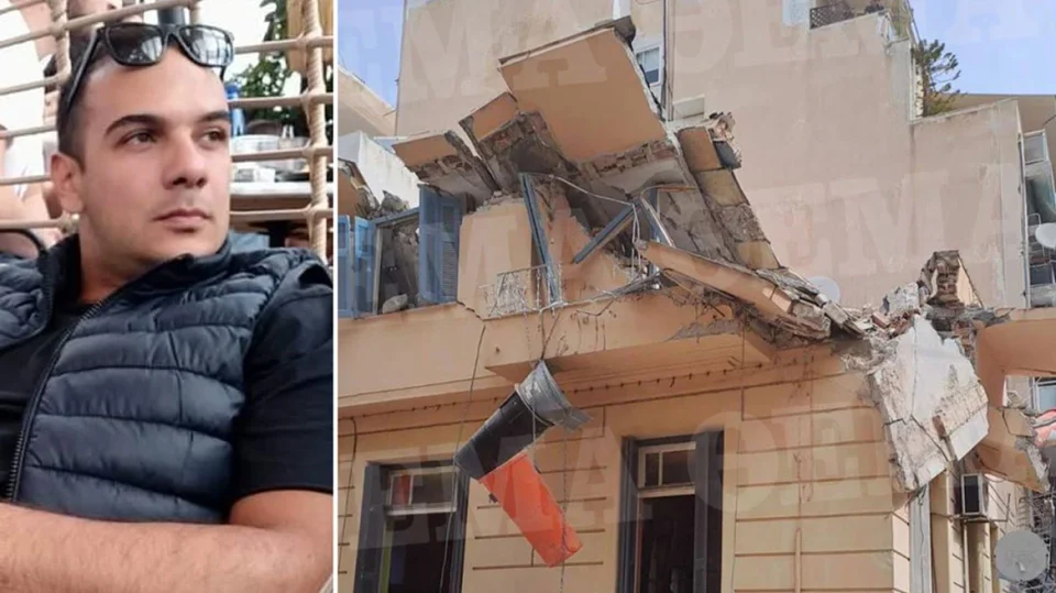 (фото) РАБОТЕЛ ЗА ДНЕВНИЦА: 31 годишен полициски специјалец загина откако се сруши зграда во соседна Грција