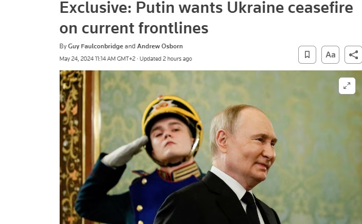 РОЈТЕРС објави ЕКСКЛУЗИВНА ВЕСТ пред малку: Путин е подготвен да ја прекине војната со Украина под овој услов!