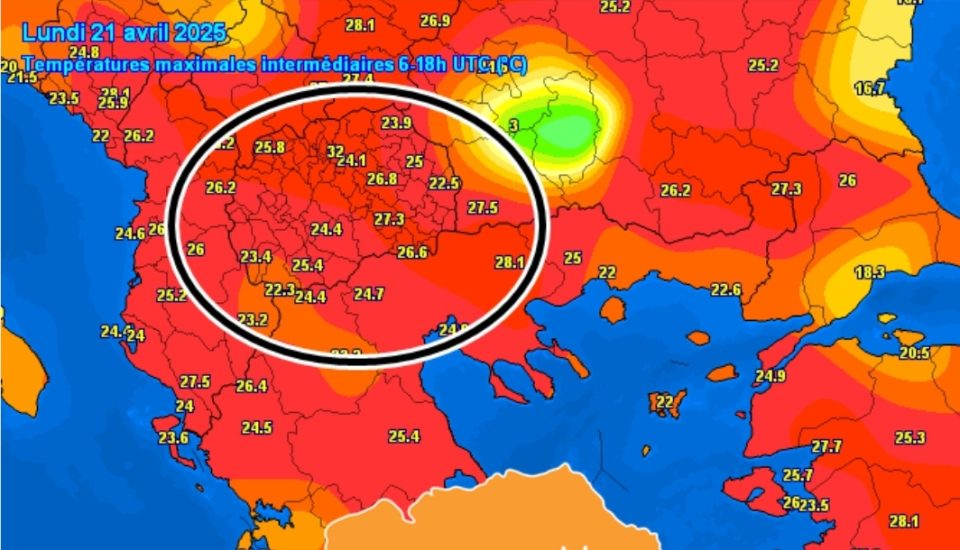 ФОТО: Неверојатна температура измерена денеска во Македонија